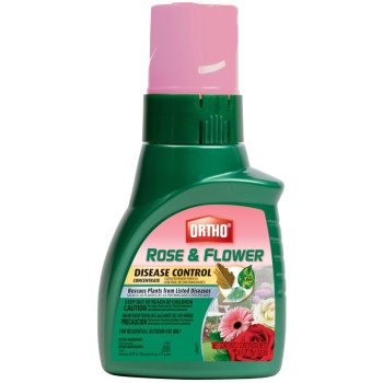 Ortho 9900810 Concentrated Rose and Flower Disease Control, Liquid, Clear/Yellow, 16 oz Bottle