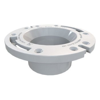 Oatey 43503 Closet Flange, 3, 4 in Connection, PVC, White, For: Most Toilets