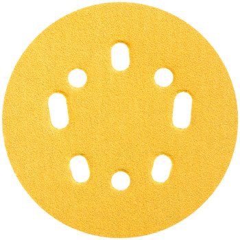 Norton 04062 Sanding Disc, 5 in Dia, Coated, P80 Grit, Coarse, Aluminum Oxide Abrasive, Paper Backing, Universal Vacuum