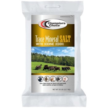 Cargill 110010600 Livestock Iodized Salt, 50 lb Bag