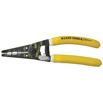 Klein Tools K1412 Cable Stripper, 14 to 12 AWG Wire, 7-3/4 in OAL, Curved Handle