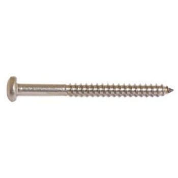 Reliable PKAS102VP Screw, #10-12 Thread, Pan Head, Square Drive, Type A Point, Stainless Steel, 100 BX