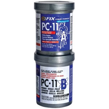 Protective Coating PC-11 Marine-Grade PC-11 1LB. Epoxy Adhesive, White, Paste, 1 lb, Jar