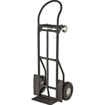 ProSource YY-600-2 Hand Truck, 14 in W Toe Plate, 7-3/4 in D Toe Plate, 800 lb Horizontal, 400 lb Vertical, Black