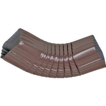 Amerimax 2526519 Gutter Side Elbow, Aluminum, Brown