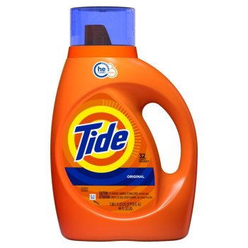 Tide 80762760 High-Efficiency Laundry Detergent, 42 fl-oz, Bottle, Liquid, Original