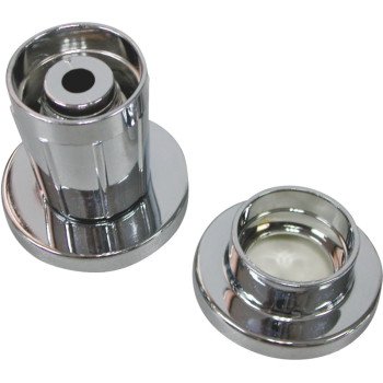 ProSource PMB-004 Shower Rod Flange, Adjustable, ABS/Rubber, Silver, For: 1 in OD Shower Rod