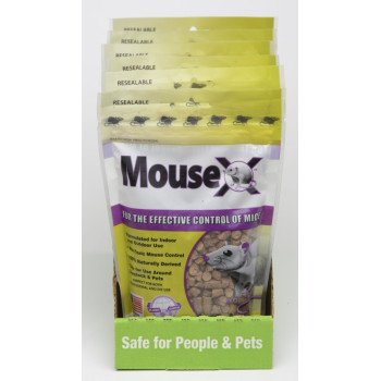 MouseX 620200 Mouse Killer Pellet, 6/PK