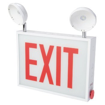 Sure-Lites CHX Series CHXC71 Exit Light, 13-3/8 in OAW, 13-7/8 in OAH, 120/277 VAC, 3.6 W, LED Lamp, Steel Fixture