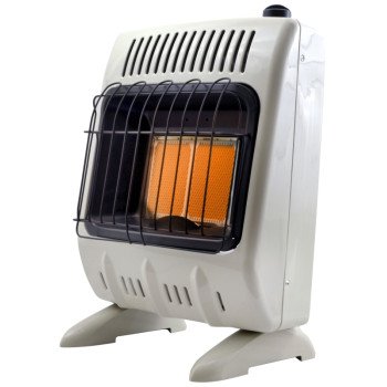 Mr. Heater F299811 Vent-Free Radiant Gas Heater, 11-1/4 in W, 23 in H, 10,000 Btu Heating, Natural Gas