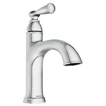 Moen Banbury Series 84945 Bathroom Faucet, 1.2 gpm, 1-Faucet Handle, Zinc, Chrome, 4 in Faucet Centers, Lever Handle