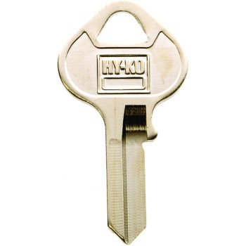 Hy-Ko 11010MH1 Key Blank, Brass, Nickel, For: Master Cabinet, House Locks and Padlocks