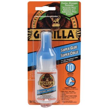 Gorilla 112381 Super Glue, Liquid, Sharp, Irritating, Clear, 15 g Bottle