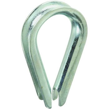 National Hardware 3232BC Series N176-800 Rope Thimble, Steel, Zinc