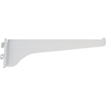 Knape & Vogt 180 WH 10 Shelf Bracket, 10 in L, Steel, Powder-Coated