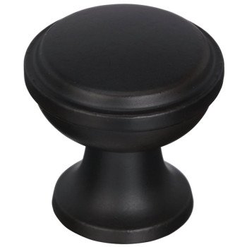 Amerock Westerly Series BP53718BBR Cabinet Knob, 1-3/16 in Projection, Zinc, Black Bronze