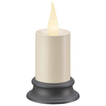 Xodus Innovations FPC1610A Votive Candle, 3.88 in H Candle, Aged Bronze/Ivory Candle, AA Alkaline Battery, LED Bulb