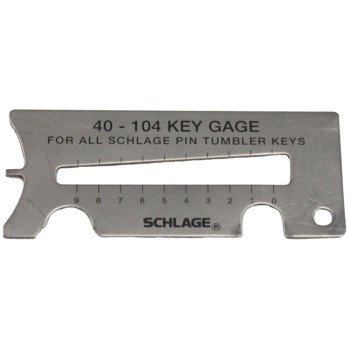 Schlage Allegion Everest Series 40-104 Key Gauge, Metal