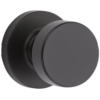 Kwikset Signature Series 720PSK RDT 514 Passage Knob, Zinc, Matte Black, 2-3/8 to 2-3/4 in Backset, 1 x 2-1/4 in Strike