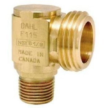 Dahl 2200104 Hose Adapter Elbow, 1/2 in, IPS x Hose, Brass