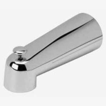 Moen M-Line Series M1491 Diverter Tub Spout, 7 in L, 1/2 in Connection, Slip, Zinc, Chrome Plated