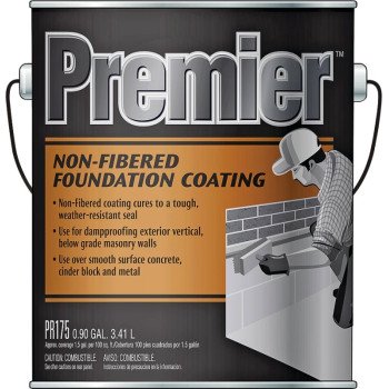 Henry PR175042 Foundation Coating, Black, Liquid, 0.9 gal Pail