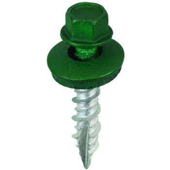 Acorn International SW-MW1FG250 Screw, #9 Thread, High-Low, Twin Lead Thread, Hex Drive, Self-Tapping, Type 17 Point, 250/BAG