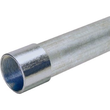 Allied Tube & Conduit 103119 Conduit, 2-1/2 in, 10 ft L, Steel, Galvanized