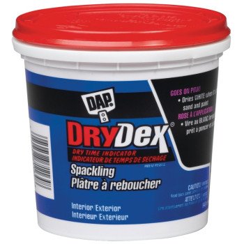 DAP DRYDex 71164 Spackling Paste, Pink, 946 mL