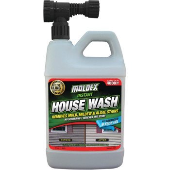 Moldex 7030 Instant House Wash, Liquid, Mild, Pale Yellow, 64 oz, Bottle