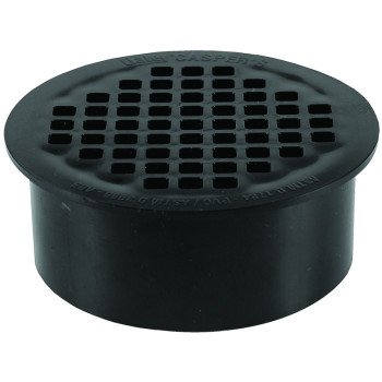 Oatey 43568 Floor Drain, 4 in, Snap-In, ABS Body, Black