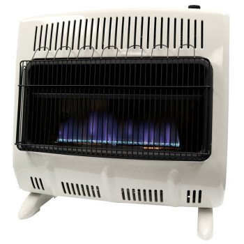 Mr. Heater MHVFDF30BFT Vent-Free Blue Flame Heater, 1000 sq-ft Heating Area, 20 lb Fuel Tank, 30,000 Btu