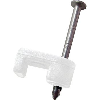 Gardner Bender PSW-165 Staple, 1/4 in W Crown, 15/16 in L Leg, Polyethylene