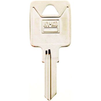 Hy-Ko 11010TM2 Key Blank, Brass, Nickel, For: Trimark Cabinet, House Locks and Padlocks