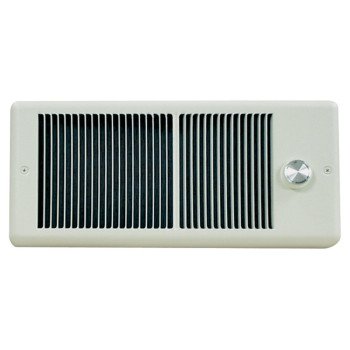 TPI HF4315TRPW Electric Bath Heater with Wall Box, 5.4/6.3 A, 208/240 V, 3840/5120 Btu, 70 cfm Air, White