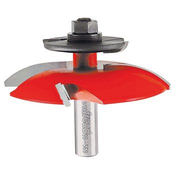 Freud 99-569 Router Bit, 3 in OAL, 1/2 in Dia Shank, For: Table-Mounted Portable Routers