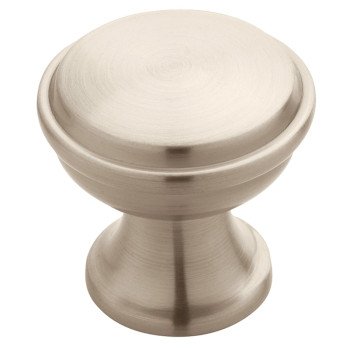 Amerock Westerly Series BP53718G10 Cabinet Knob, 1-3/16 in Projection, Zinc, Satin Nickel