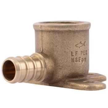 SharkBite UC334LFA Pipe Elbow, 1/2 in, Barb x FNPT, 90 deg Angle, 200 psi Pressure