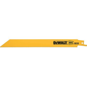 DEWALT DW4813B25 Reciprocating Saw Blade, Applicable Materials: Fiberglass, Hard Rubber, Metal, 3/4 in W