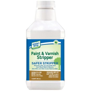 Klean Strip Green QKGS75023 Paint and Varnish Stripper, Liquid, Mild, White, 1 qt