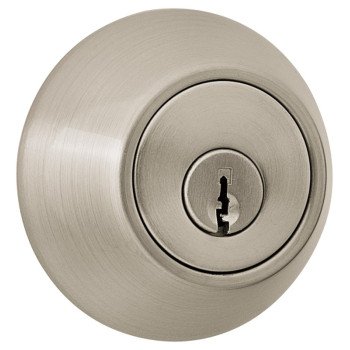 Weiser 9SD91000-012 Deadbolt, 3 Grade, Satin Chrome, 2-3/8 to 2-3/4 in Backset, Pin, Tumbler Keyway