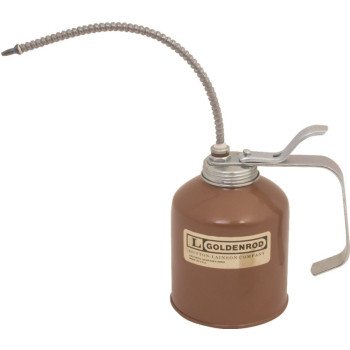 DL Goldenrod 727 Pump Oiler with Spout, 16 oz Capacity, Flexible Spout, Steel, Powder-Coated Copper Bronze