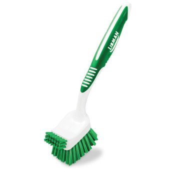 Libman 1042 Big Job Kitchen Brush, 7/8 in L Trim, 3 in W Brush, Polymer Bristle, 10-1/2 in L, Polypropylene Handle