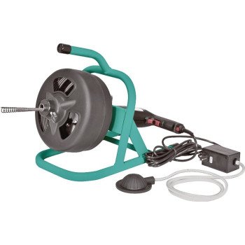 COBRA TOOLS 40 Series 90040 Drum Machine, 3/8 in Dia Cable, 75 ft L Cable, Pneumatic Foot Switch Control