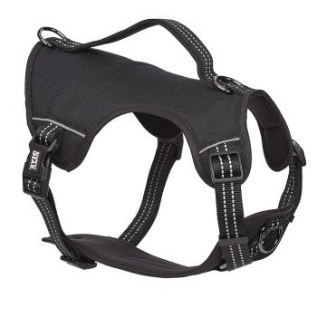 Guardian Gear ZA0031 10 30 Reflective Harness, 12 to 20 in, Fastening Method: O-Ring Strap, Nylon Harness, Jet Black