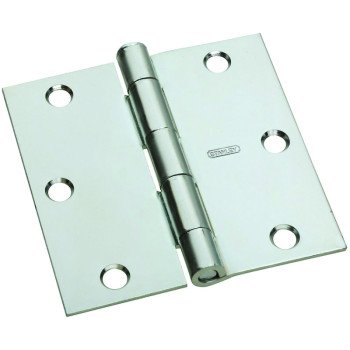 National Hardware N830-194 Door Hinge, Steel, Zinc, Full-Mortise Mounting