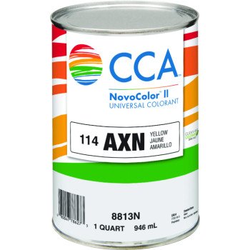 CCA NovoColor II Series 076.008813N.005 Universal Colorant, Yellow, Liquid, 1 qt