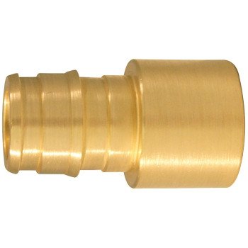 Apollo EPXFS1212 Pipe Adapter, 1/2 in, PEX-A Barb x Sweat, Brass, 200 psi Pressure