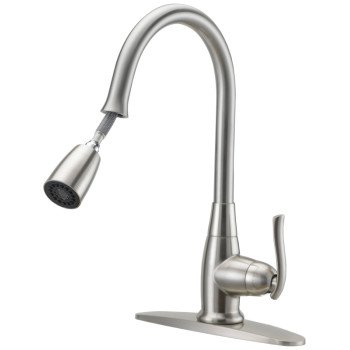 FAUCET KITCHEN PULLDWN BRSHNKL