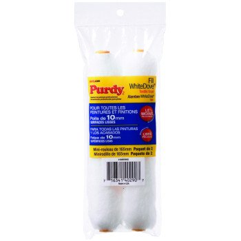 Purdy White Dove 14G605062 Paint Roller Cover, 3/8 in Thick Nap, 6-1/2 in L, Dralon Fabric Cover